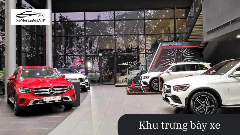 khu trung bay xe che lan vien Khu trưng bày xe tại Mercedes Vietnam Star Chế Lan Viên