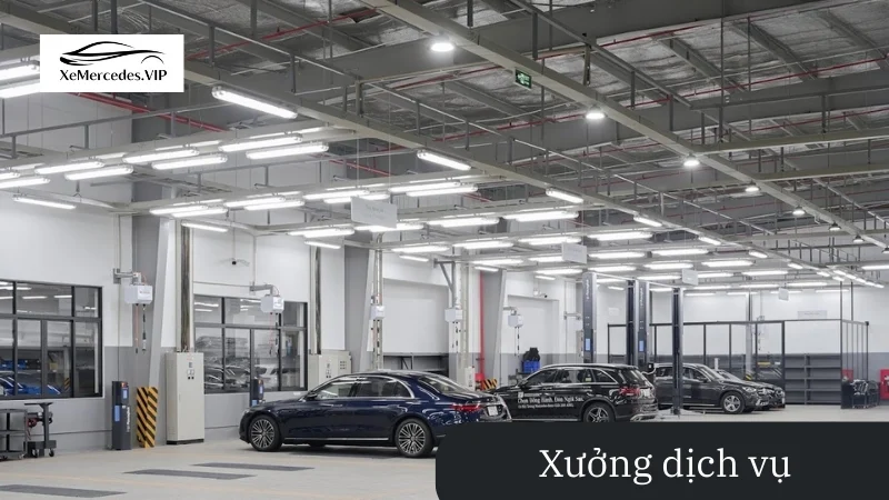xuong dich vu che lan vien Xưởng dịch vụ Mercedes-Benz Vietnam Star Chế Lan Viên